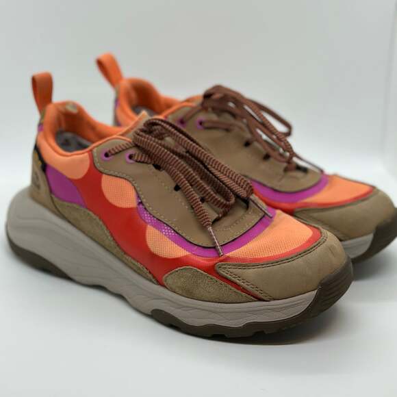 Teva Geotrecca Low RP Women’s Hiking Shoes Honey Brown Coral - Picture 1 of 15